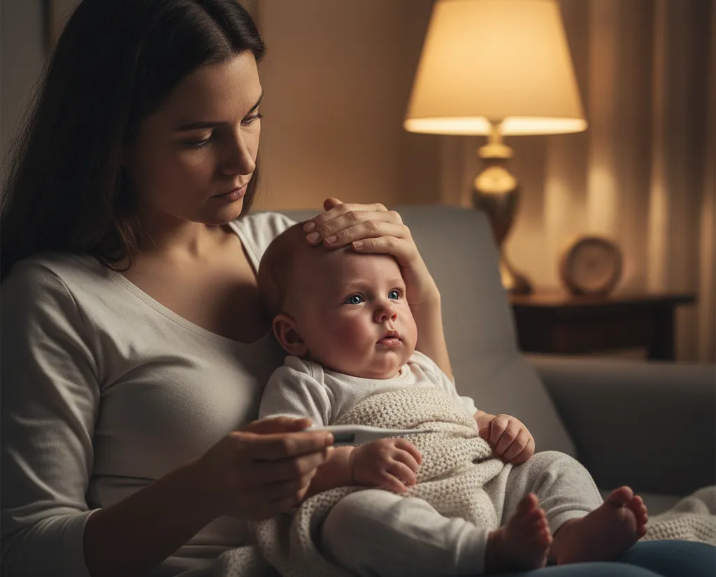 fièvre bébé tête chaude corps froid