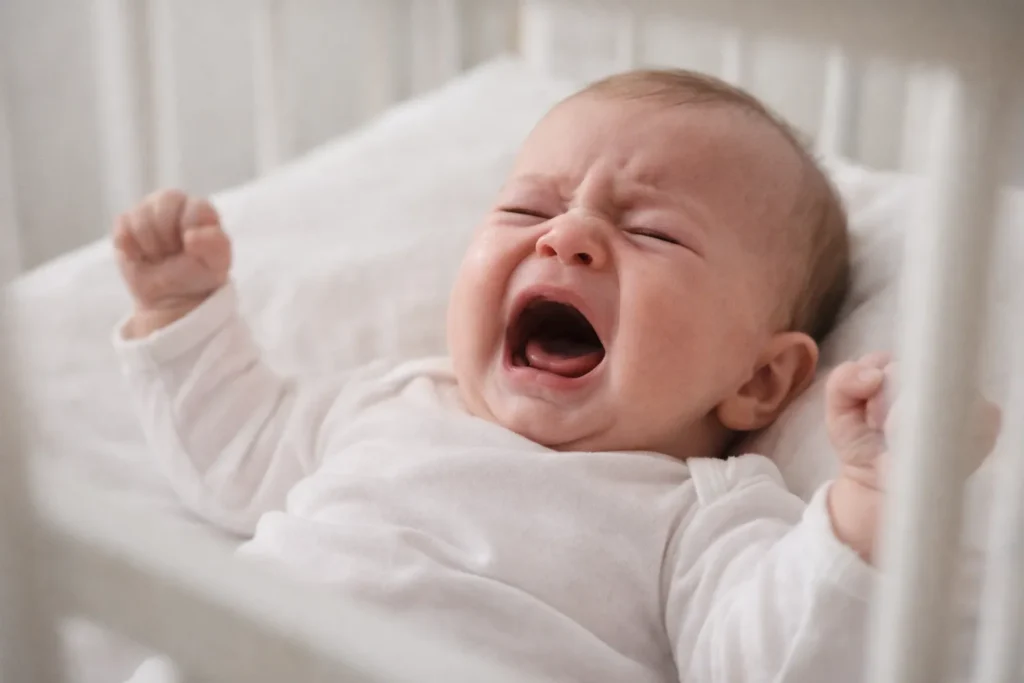 bébé pète beaucoup et se tortille