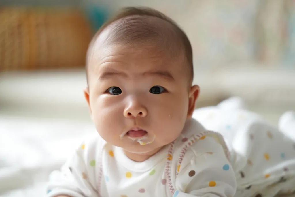 bébé vomit en jet après biberon