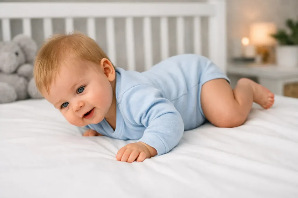 a quel age un bébé se retourne
