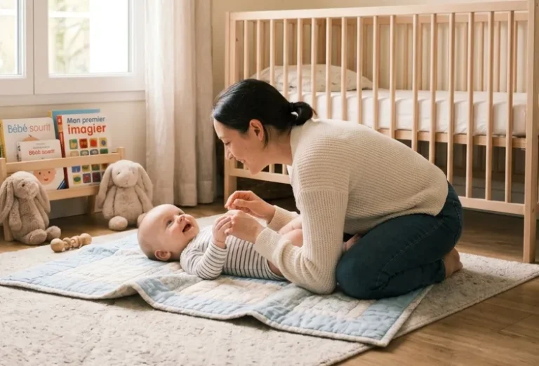 à quel âge bébé sourit et gazouille