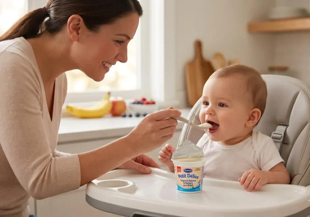 à quel âge donner des yaourts normaux à bébé