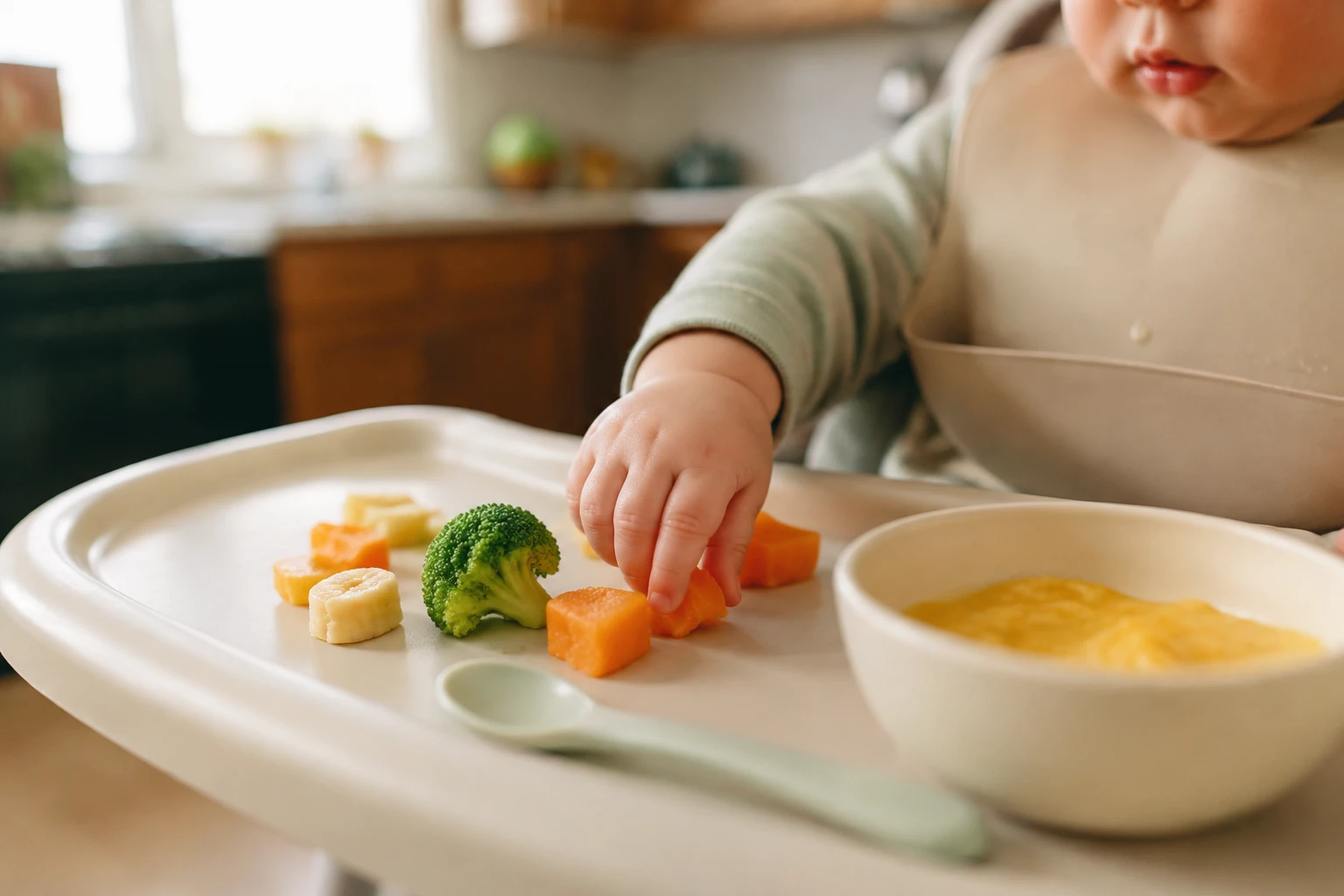 À quel âge bébé mange seul : les étapes vers l’autonomie