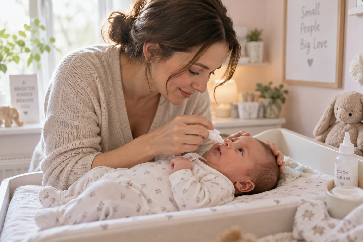 Lavage de nez à 15 jours : le bon geste pour un tout-petit