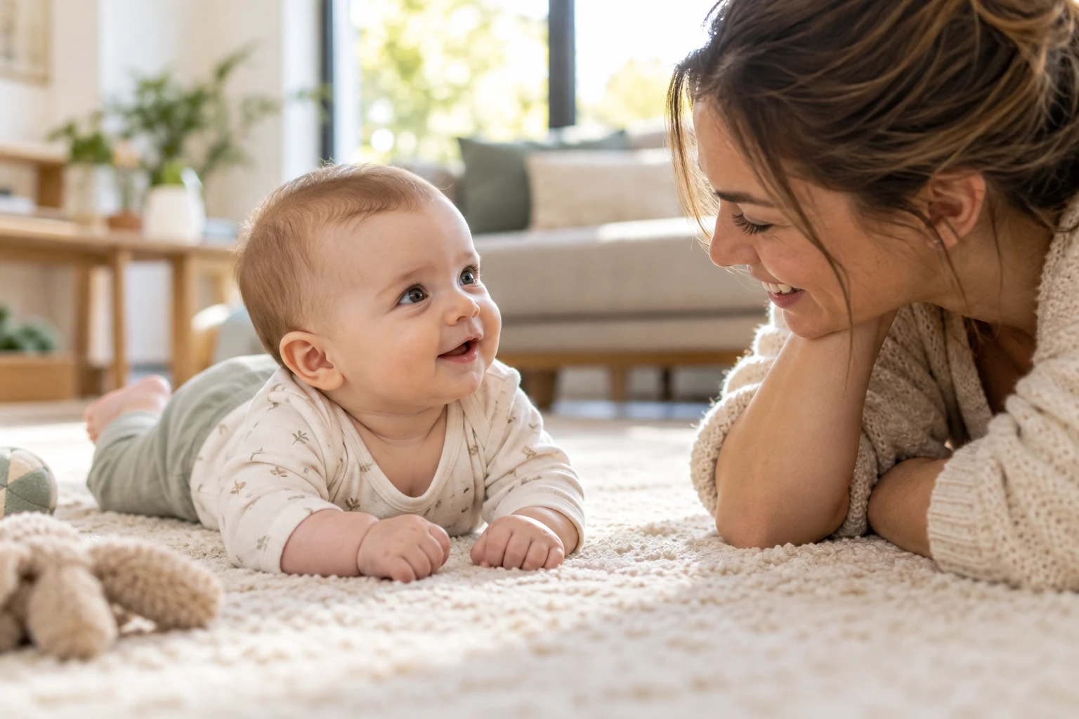 À quel âge bébé tient sa tête : repères par position